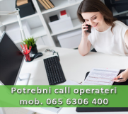 Potrebni operateri za call centar